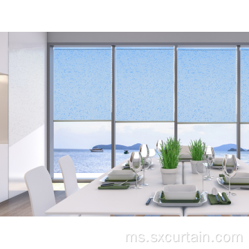 Tirai Roller Blind Dicelup Shade Jacquard